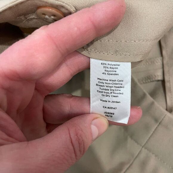 Talbots Hollywood Pants in Tan sz 12 Petite - Picture 6 of 10